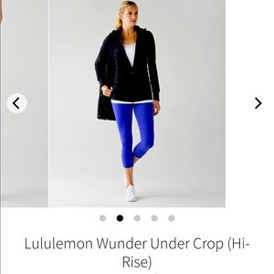 Lululemon Wunder Under Crop III